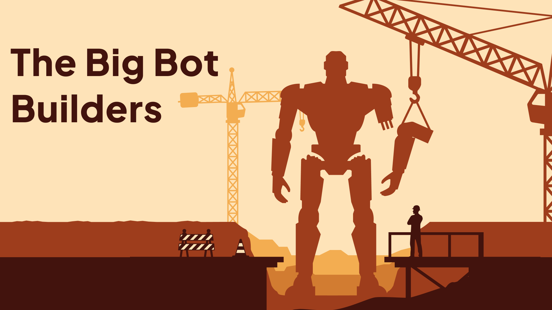 The Big Bot Builders early access artwork showing a robot under construction